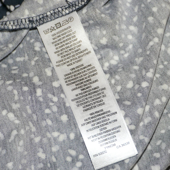 French Connection Polka Dot Jersey Dress Size L - Picture 10 of 10